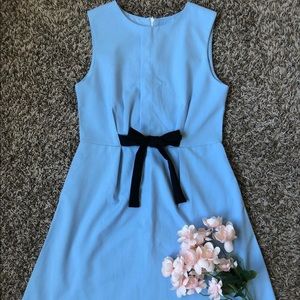 COPY - Elegant designed dress. Size S with zipper from the back. Black ribbon